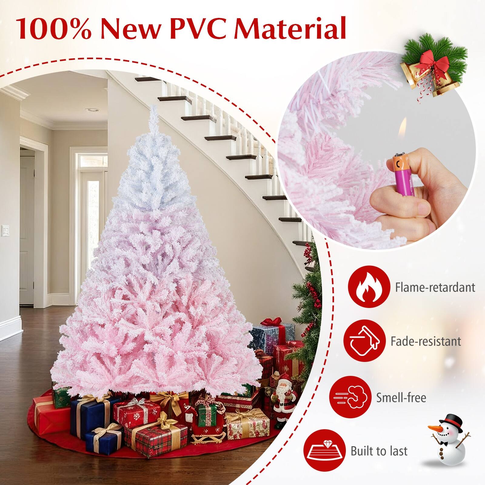 100% New PVC Material

- Flame-retardant
- Fade-resistant
- Smell-free
- Built to last