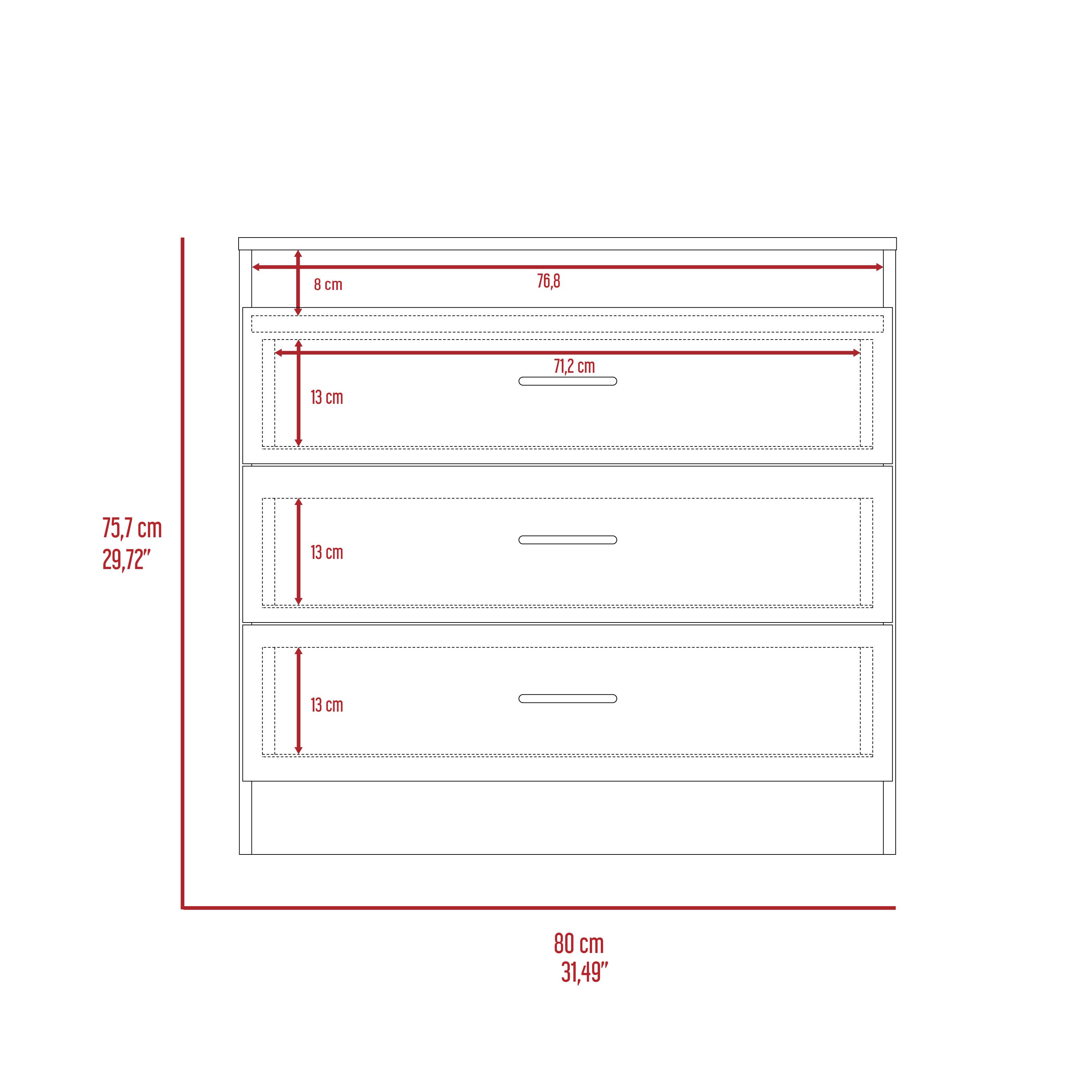 - 8 cm
- 76.8 cm
- 13 cm
- 72 cm
- 13 cm
- 75.7 cm
- 29.72"
- 13 cm
- 13 cm
- 80 cm
- 31.49"
