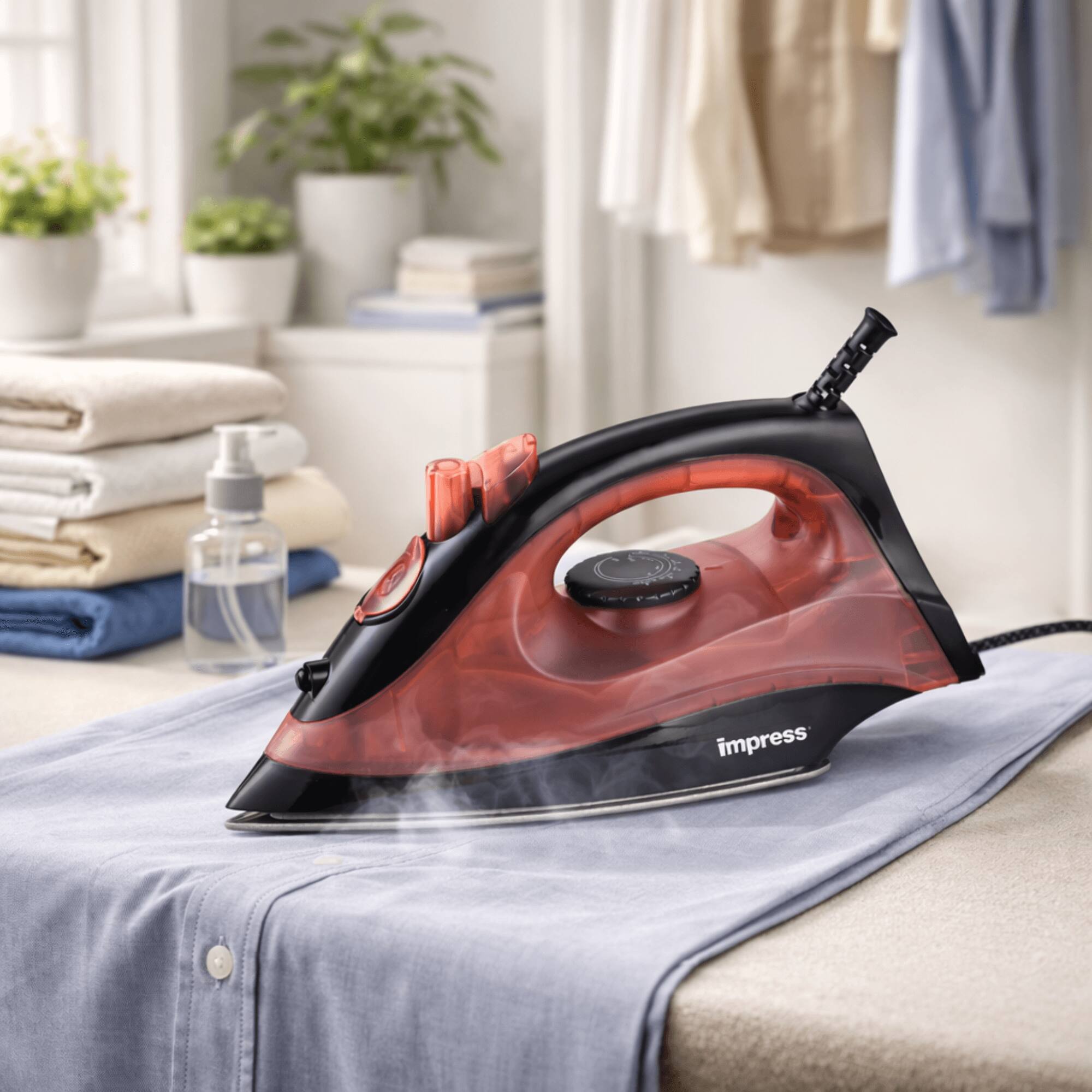 Alt View 1. Impress - Compact Spray Non-Stick Steam and Dry Iron.