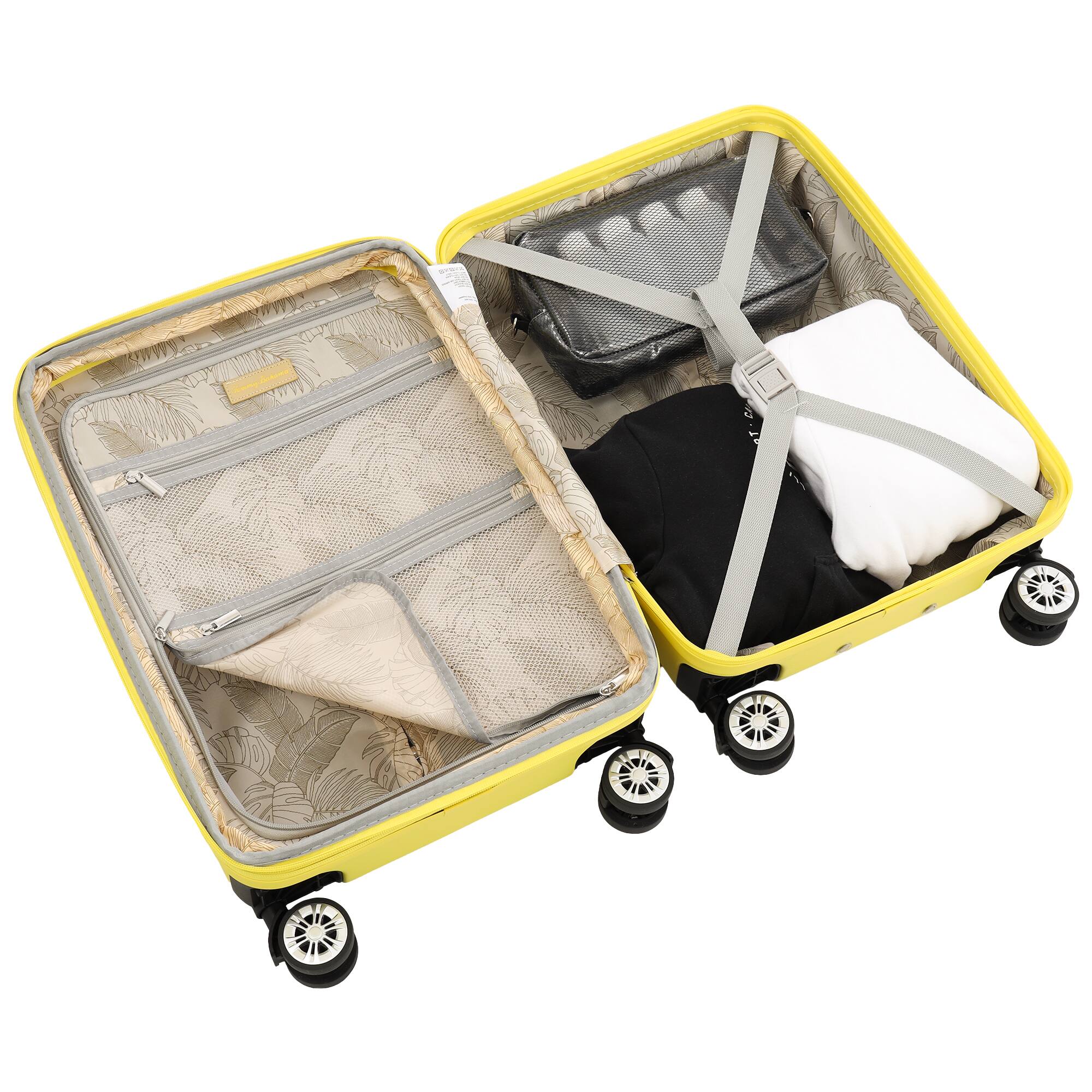 Alt View 2. Tommy Bahama - 3-Piece Hardside Luggage Set with 3D Pineapple – 30", 26" & 21.5" Spinner Suitcases - Yellow.