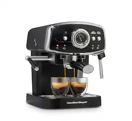 Hamilton Beach - Slide & Lock Espresso Maker - Black
