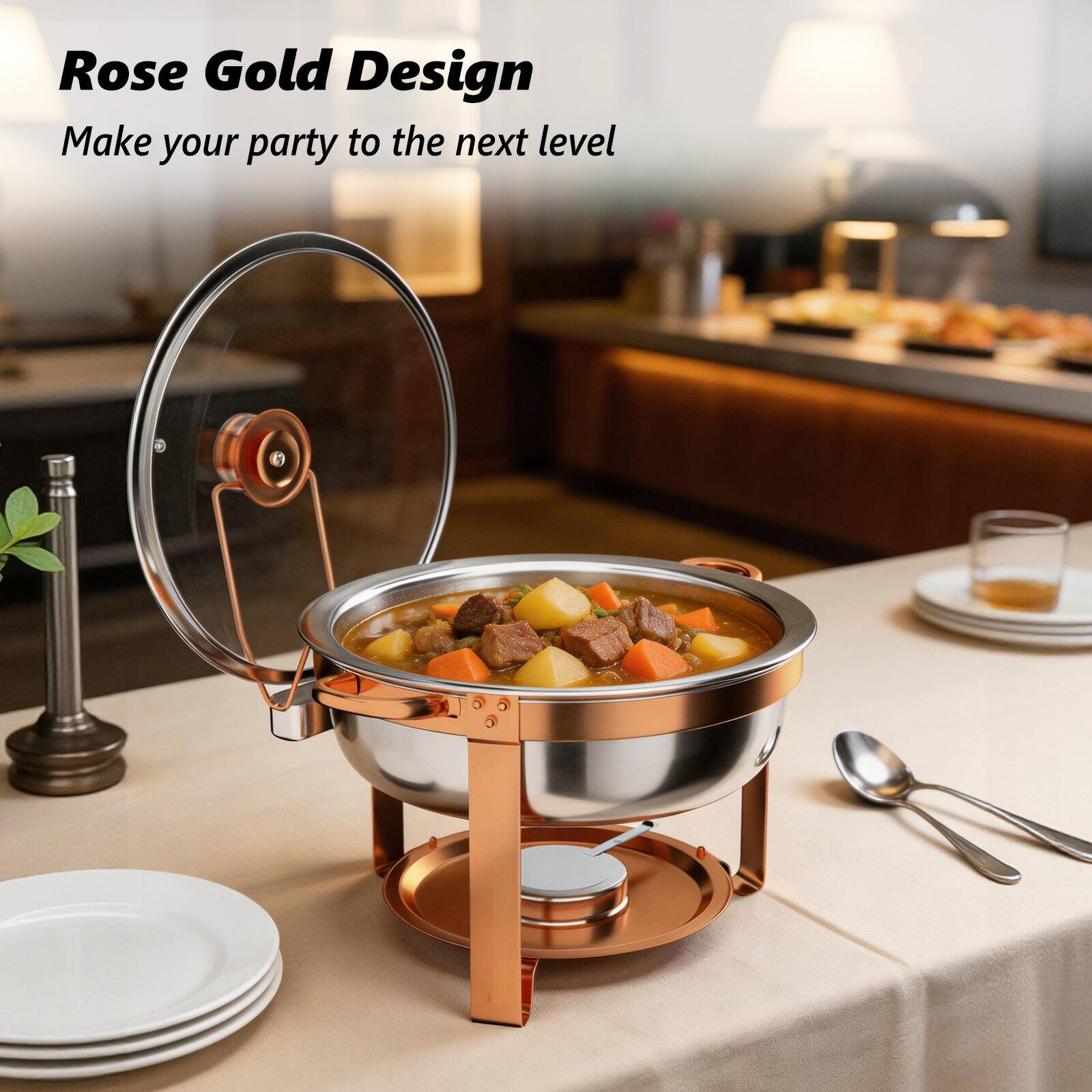 Rose Gold Design  
Make your party to the next level