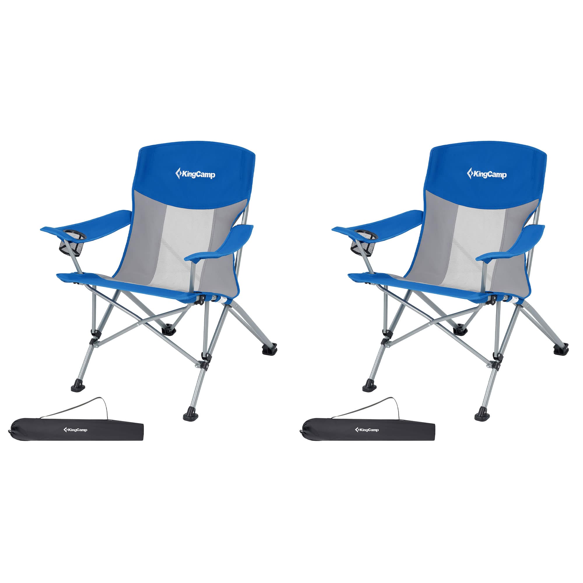 KingCamp - Lightweight Foldable Outdoor Camping Lounger Chair, 2 Pack - Blue/Grey price history on PriceWatchPro