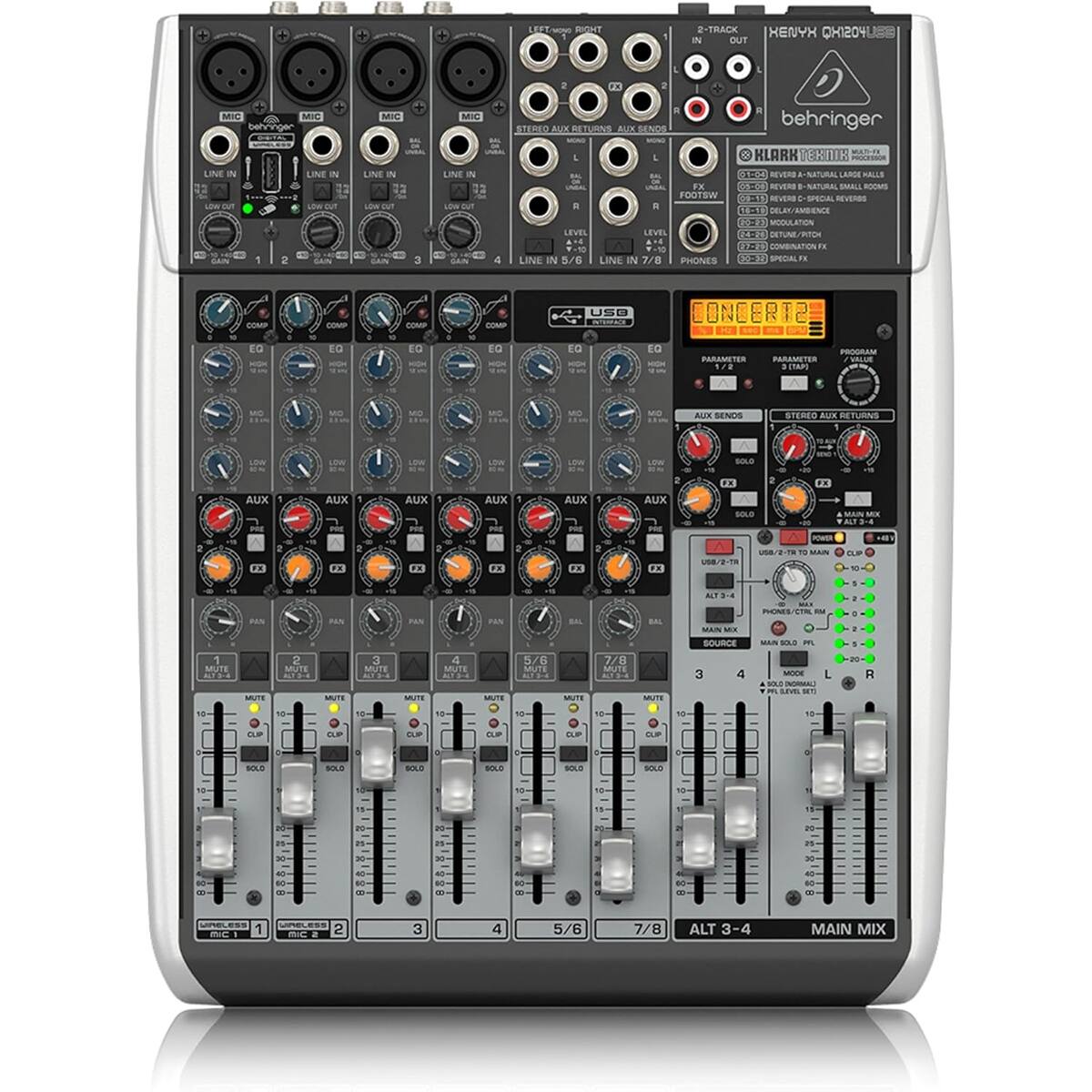 Sure, here is the corrected and grouped text from the image:

---

**Top Section:**

- LEET RIGHT D-TRACK IHENYH CH1204
- OUT MI MIC behringer LINE - LINE IN LEW Tum LEE cuT MIC LINE IN LON out -- MIC LINE N LO oun SA a S1ER BULE RETURNO ALX RENDE behringer - - MT KLARK

**Middle Section:**

- REVERS NATURAL LARSE RALLS - F. 6E9 RVER SAPURAL MN - FOOTSW ONE REVERS SPEDA REVERSS CNE DELEA/RMBENCE FH MISULATION LEVEL LEVEL
- BTUN/ T - T0a COMSNNATION LINE IN S/B LINE IN 7/ PHONES
- SPEDA TOM M -N M US D IOET DI EO DI - E0 E DI - FRODRAM PARAMETER PARANSTER VIALAR / DNAS MO M MD MB M -B AUx SENUS STERED AUR RETURNS LONN LEW -e LO La Lra -L AUX AUX AUX AUX AUX AUX - sOLS FE - MIX AUT - 1 1. F. F