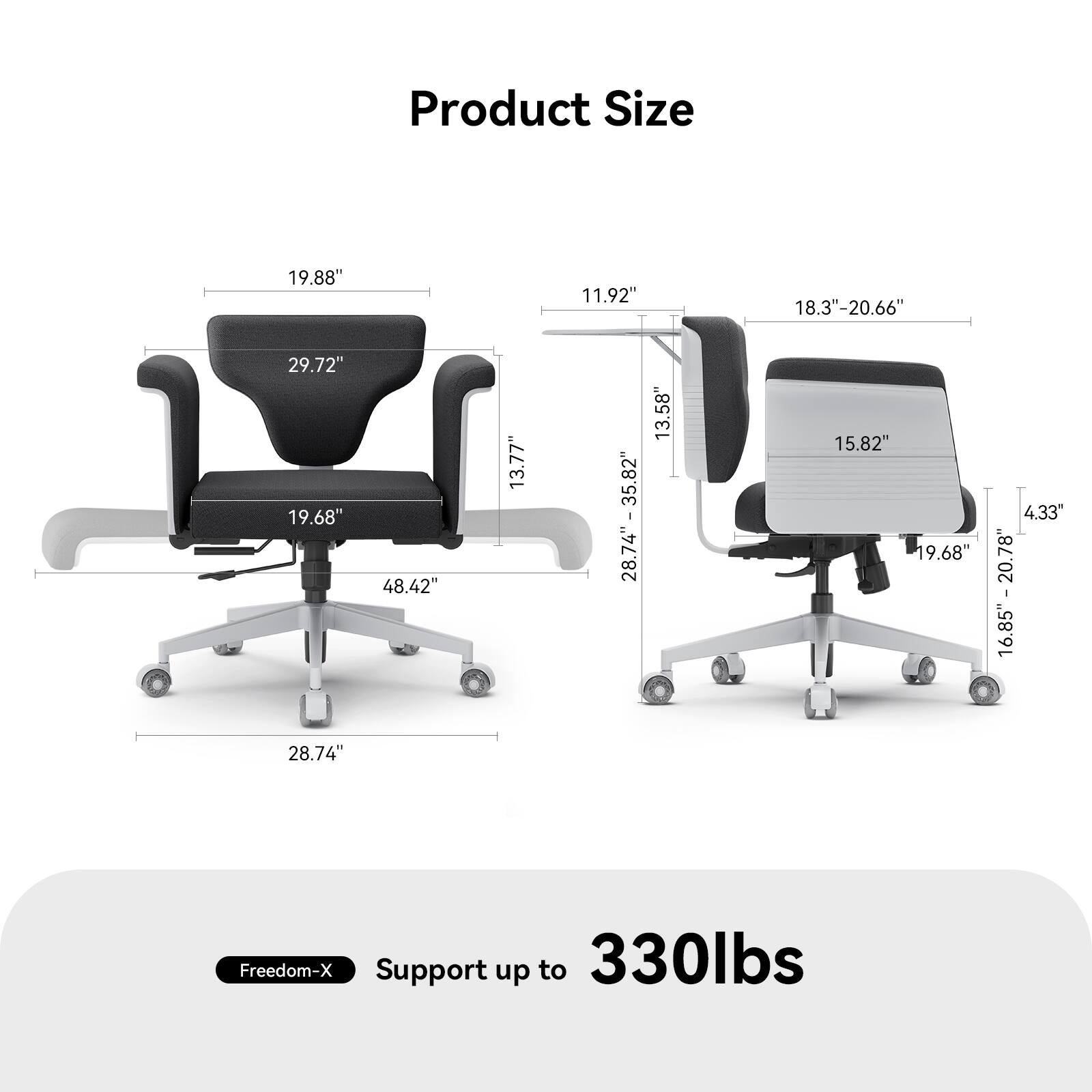 Newtral Freedom X Ergonomic Criss Cross Adjustable Office Chair w