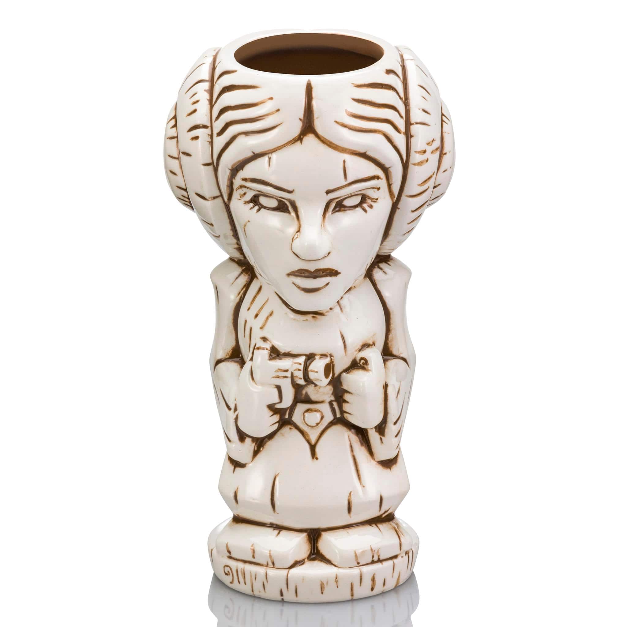 Geeki Tikis Star Wars Princess Leia Ceramic Mug | Holds 16 Ounces - Beige