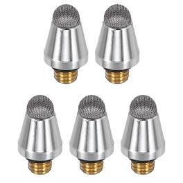 Unique Bargains - 5pcs 5mm Fiber Tips with External Thread for Capacitive Stylus Pen Replacement - Gray