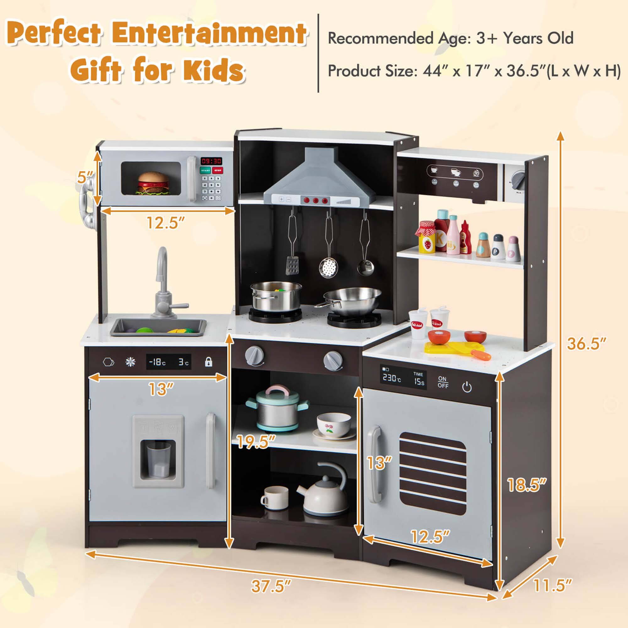 Perfect Entertainment  
Gift for Kids  

Recommended Age: 3+ Years Old  
Product Size: 44" x 17" x 36.5" (L x W x H)  

- 5"  
- 12.5"  
- 13"  
- 19.5"  
- 37.5"  
- 18.5"  
- 12.5"  
- 11.5"  
- 36.5"