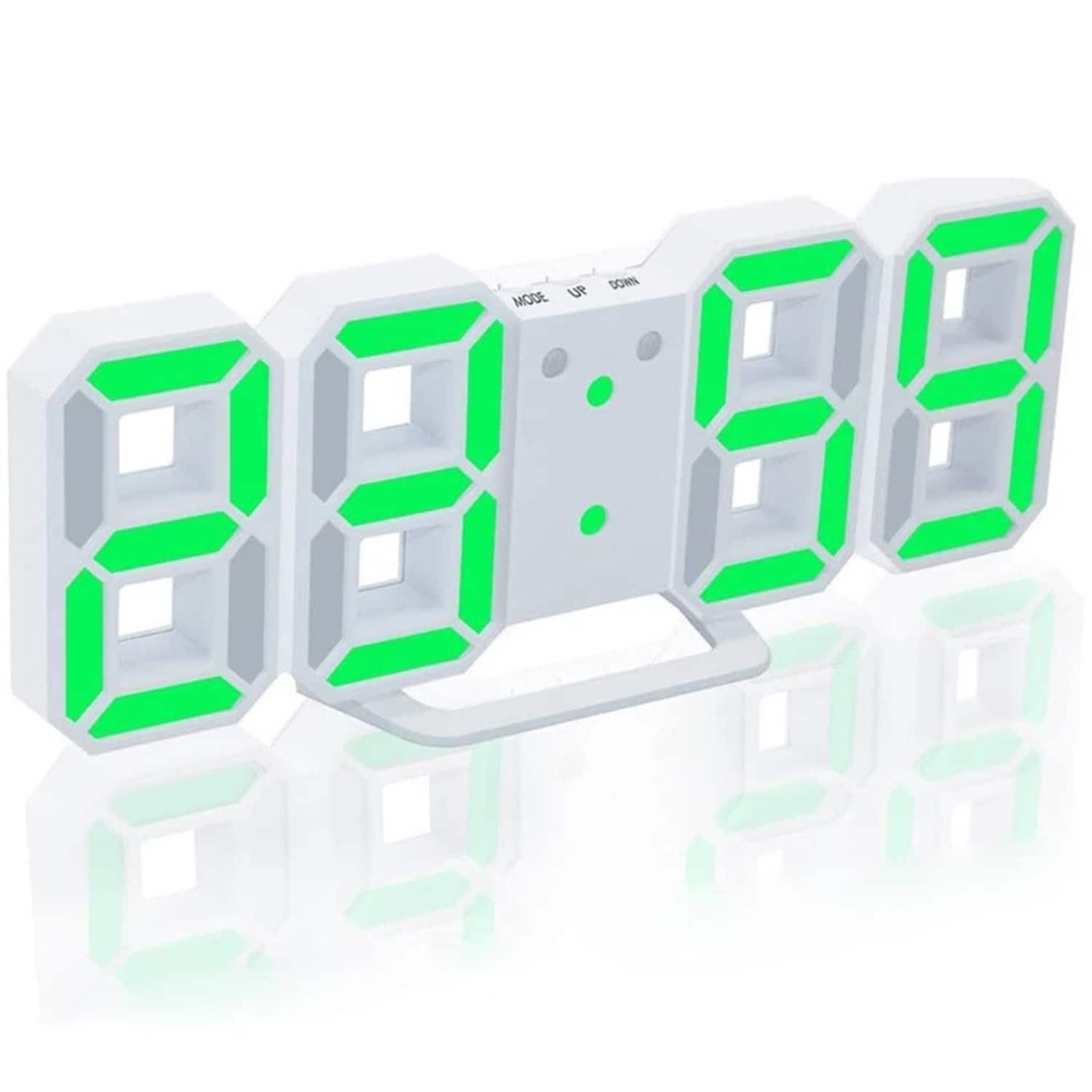 Home Collection - Digital 3D LED Alarm Clock - Green