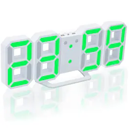 Home Collection - Digital 3D LED Alarm Clock - Green