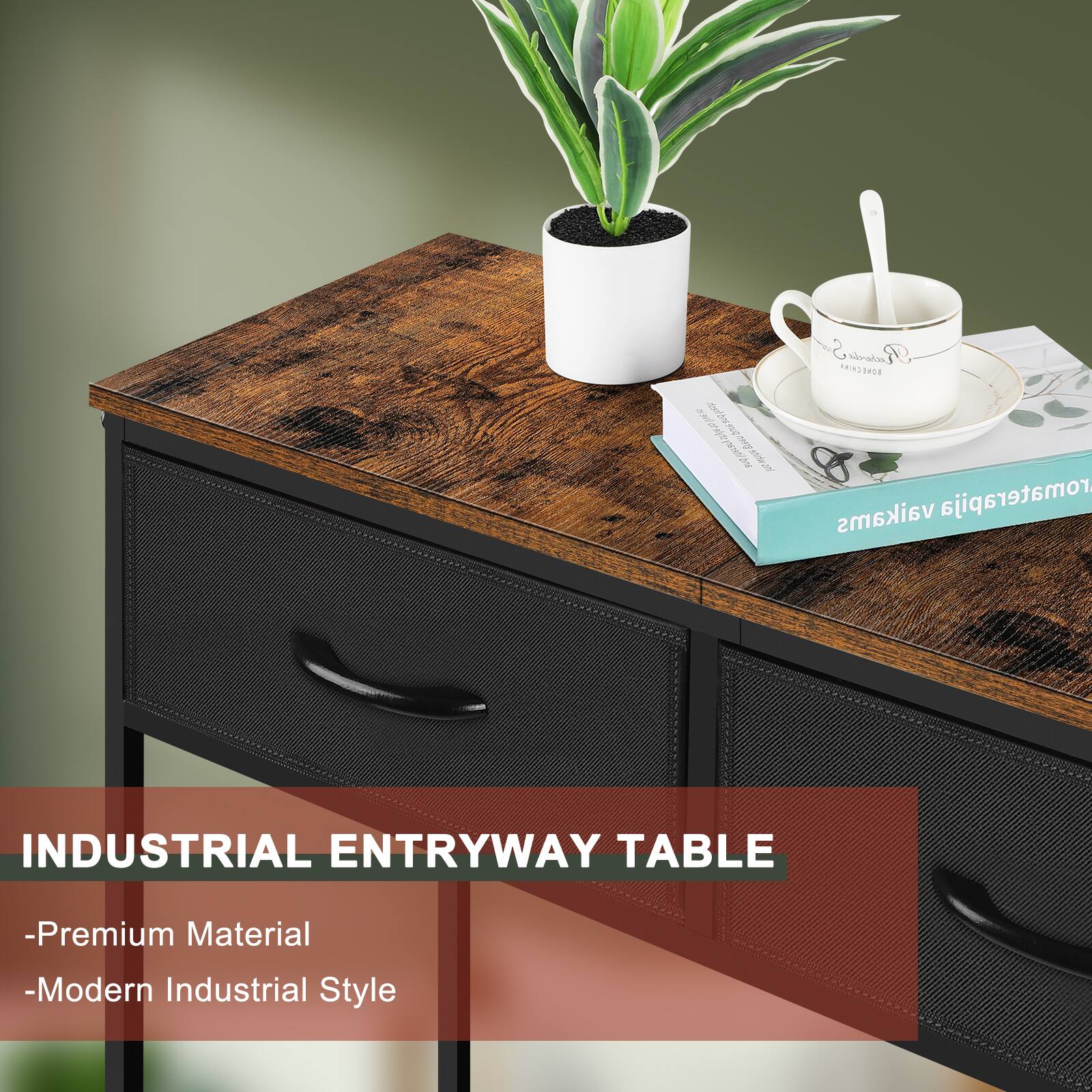 INDUSTRIAL ENTRYWAY TABLE  
-Premium Material  
-Modern Industrial Style