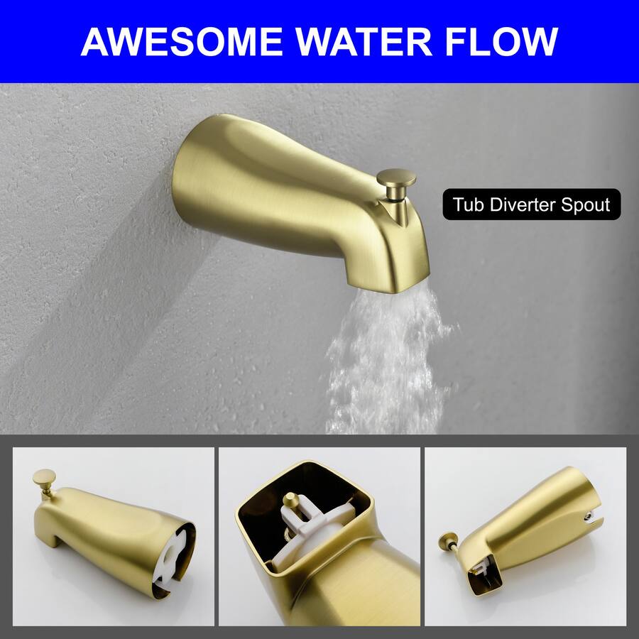 Boyel Living Shower Set with 9 Function Handheld Shower and cUPC ...