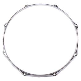 Gibraltar Hardware - Snare Side Hoop, 13" 8 Lug, 2.3mm Heavy Duty Chrome Steel Power Hoop, Triple Flanged Design, Clear Tone