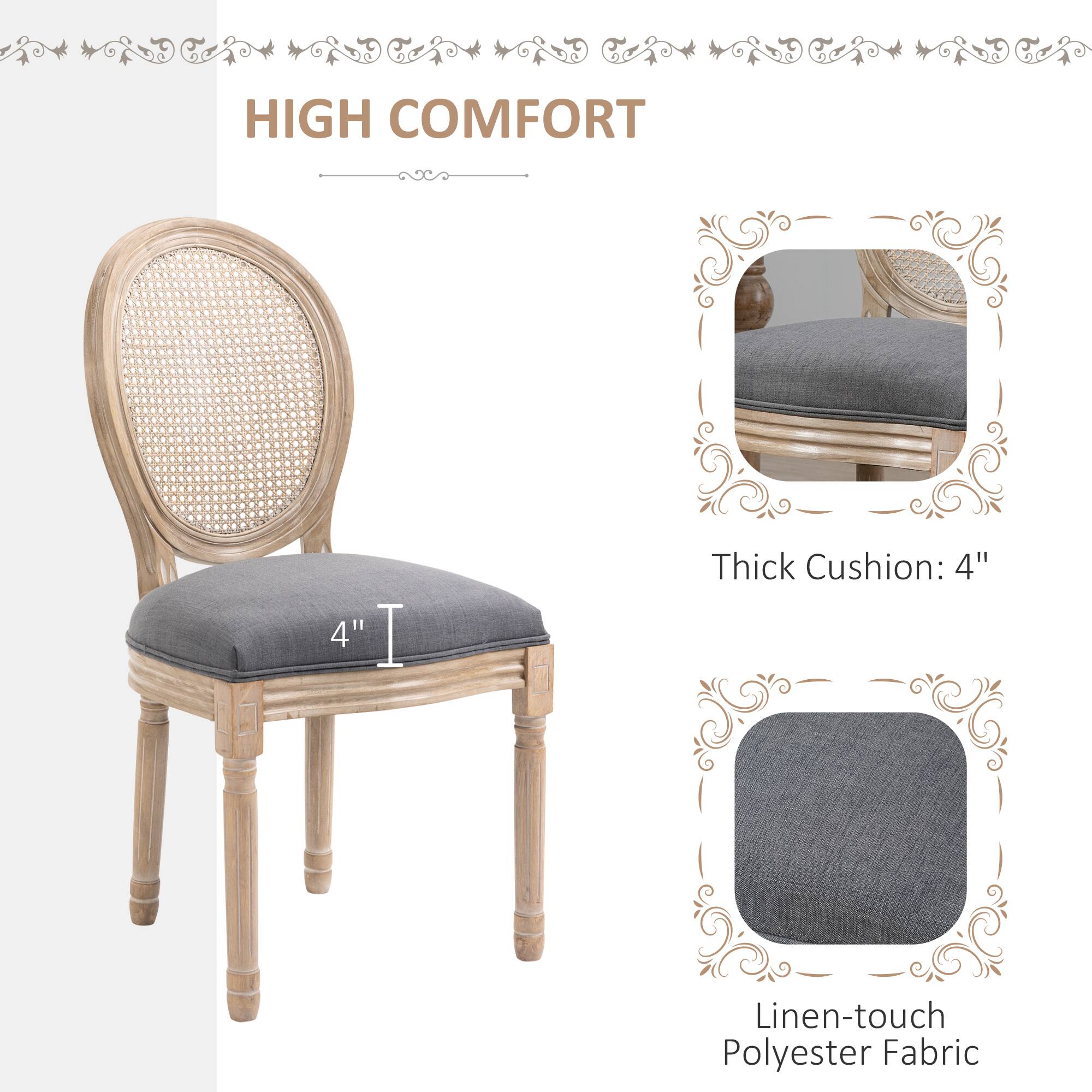 HIGH COMFORT

4" Thick Cushion: 4"

Linen-touch Polyester Fabric