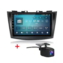 Junsun - 9" Backup Camera carplay 4+64G 8Core Android15 For Suzuki Swift 4 2011-2017 Car Stereo Radio GPS Navi WIFI RDS DSP SWC - Black