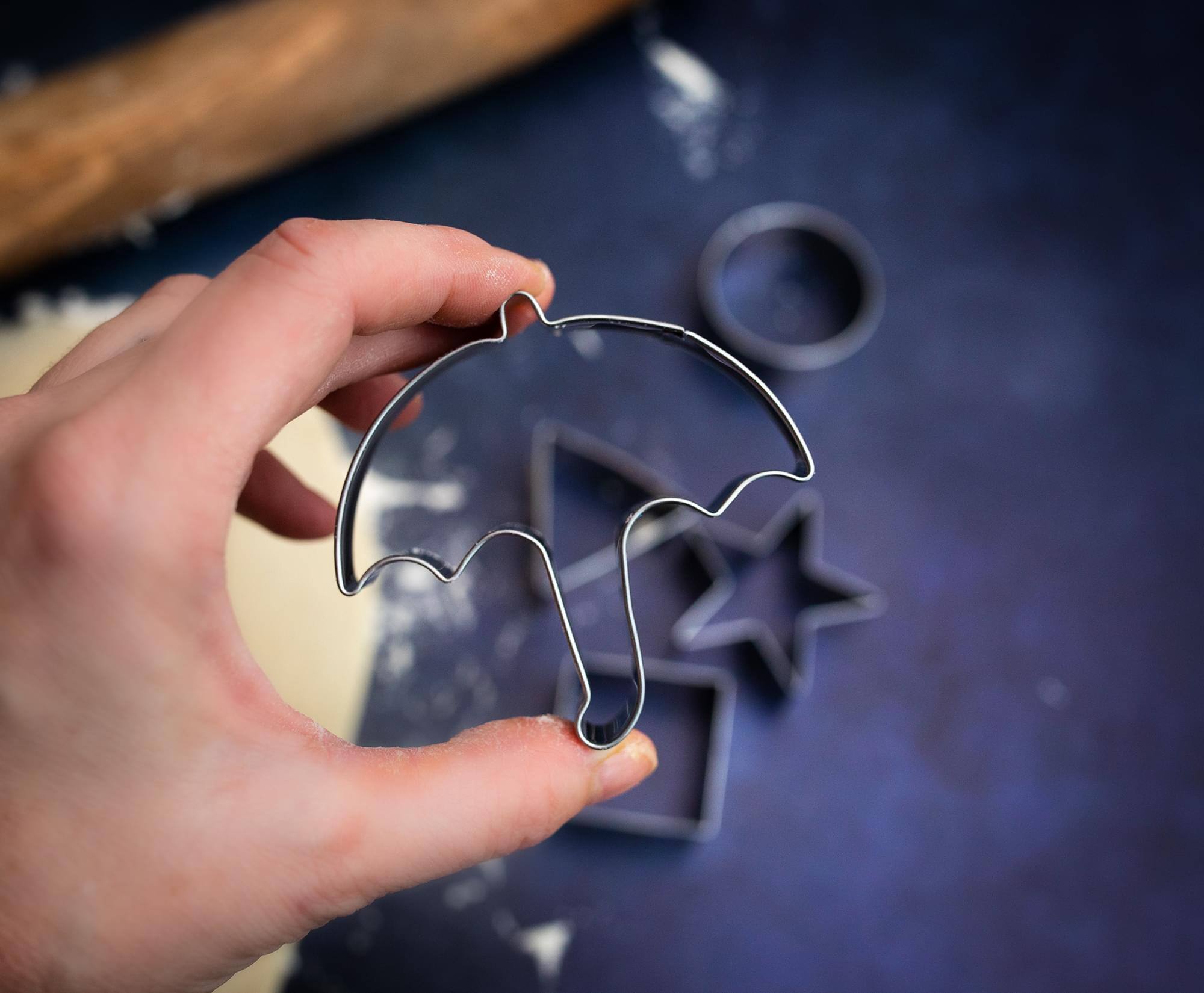 Alt View 2. Toynk - Dalgona Cookie Challenge Stainless Steel Cookie Stamp Shapes | Set of 5 - Silver.