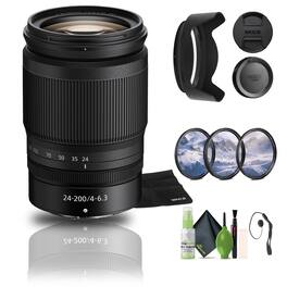 NIKKOR Z 24-200mm f/4-6.3 VR Telephoto Zoom Lens for Nikon Z Cameras - Bundle (International Version)