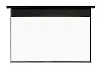 Front. Elite Screens - Elite Screens Spectrum 100" Motorized Ceiling/Wall Projector Screen - White.