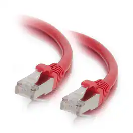 C2G - 757120008514 10-feet CAT6 Ethernet Network Patch Cable - Snagless - Shielded (STP) - 1x RJ-45 Male - 1x RJ-45 Male - Red