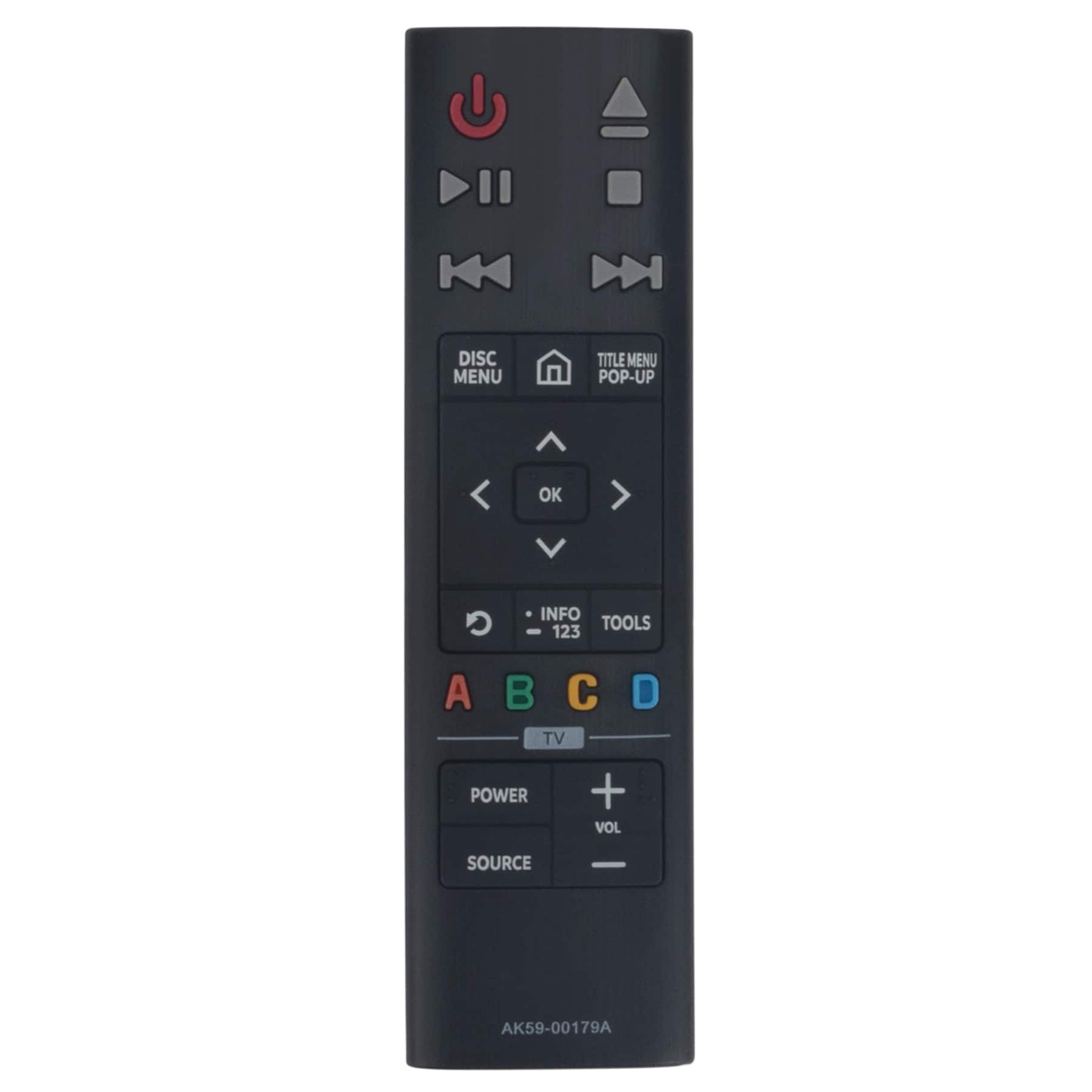 ALLIMITY - AK59-00179A Replacement Remote Fit for Samsung 4K Ultra HD Blu-ray Player UBD-K8500 UBD-K8500/ZA UBDK8500 - Black