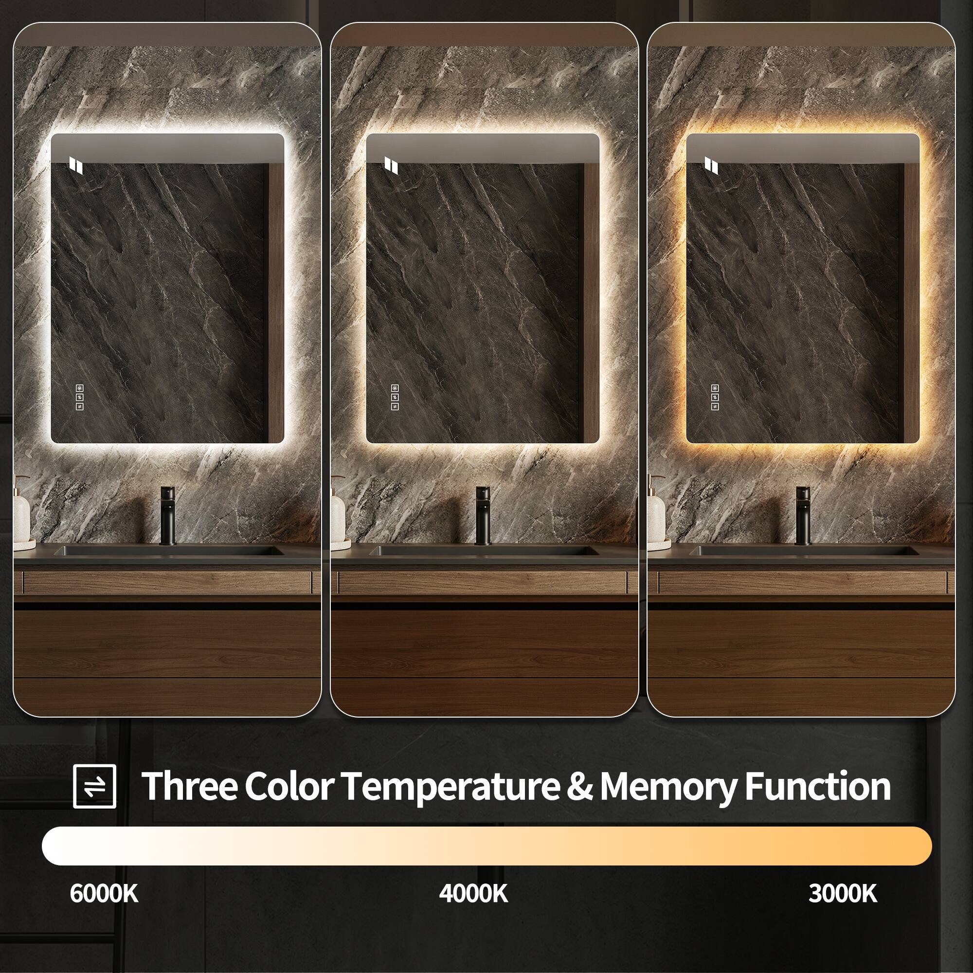 I TGS: Three Color Temperature & Memory Function 6000K 4000K 3000K
