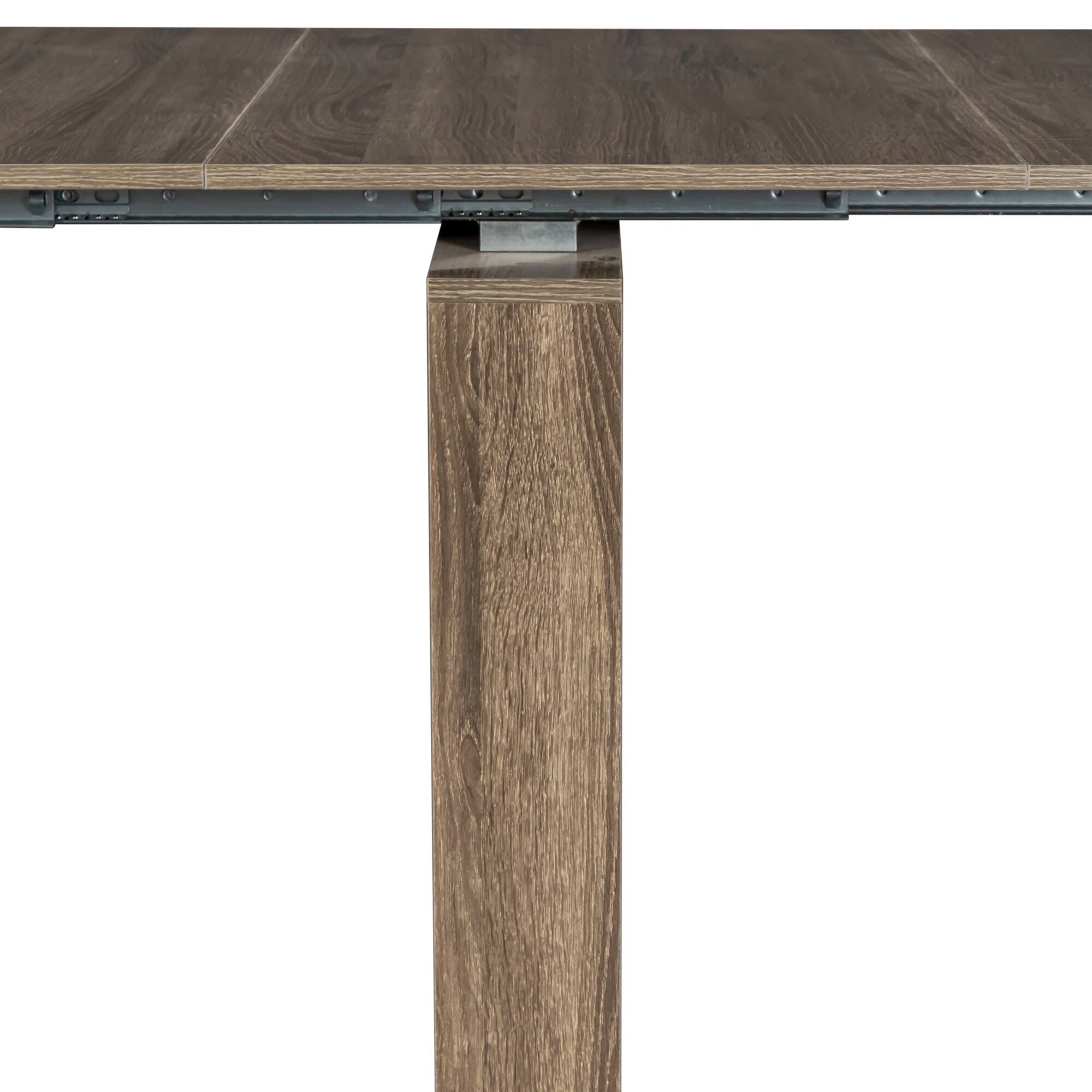 Alt View 5. Tiramisubest - Multifunctional extendable console dining table, Brown - Brown.