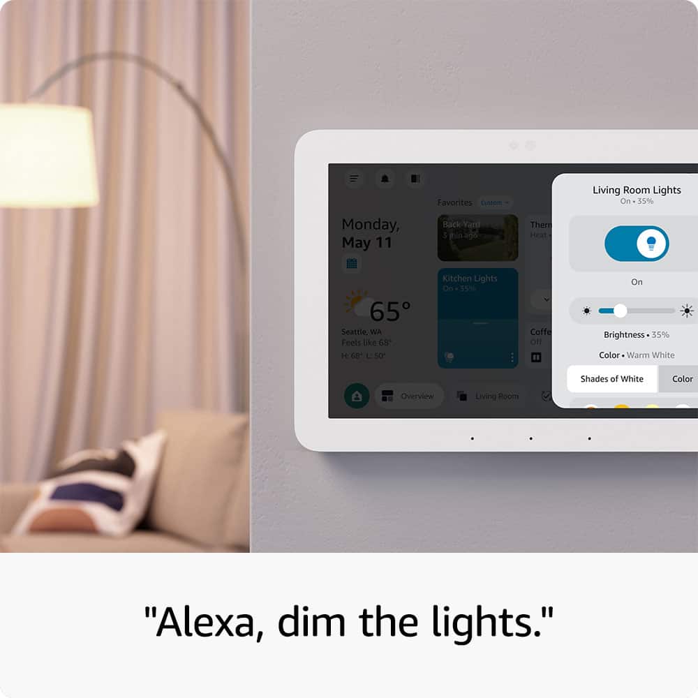 Amazon Echo Hub Smart Home Control Panel with Alexa+ White