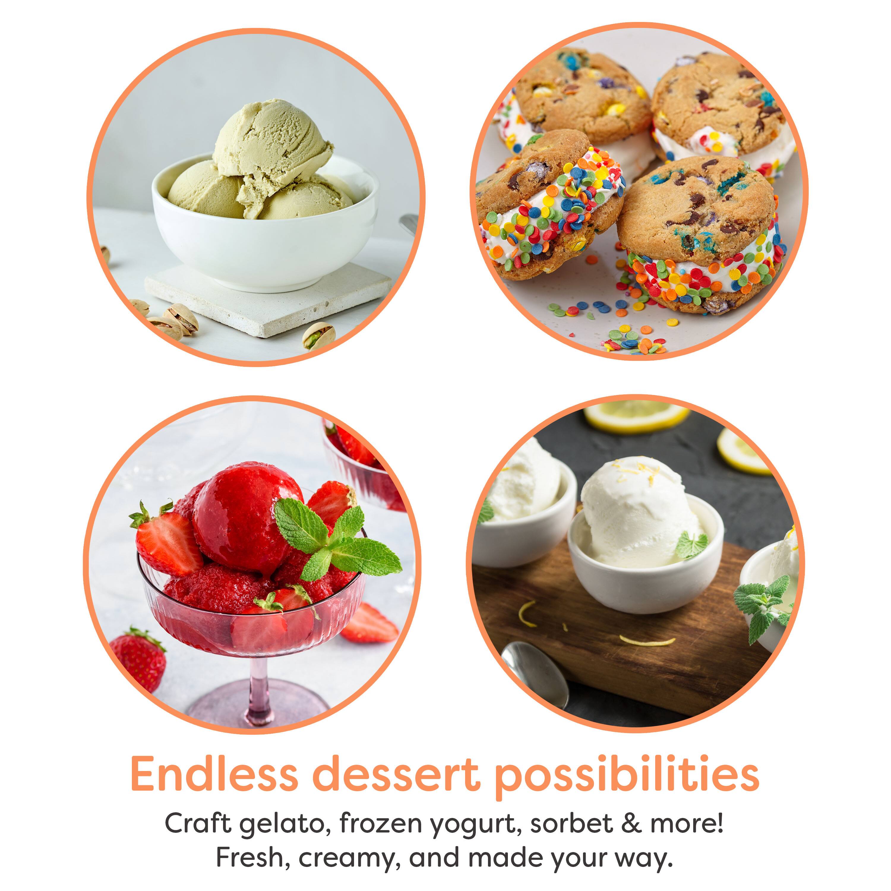 Endless dessert possibilities  
Craft gelato, frozen yogurt, sorbet & more!  
Fresh, creamy, and made your way.