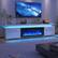 Alt View 5. Lent Glitter Wood - 71inch Modern Fireplace TV Stand with Power Outlet Storage for up to 80" TVs - white.
