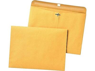 Alt View 3. Quality Park - Clasp Kraft Catalog Envelopes, 9"L x 12"H, 100/Box - Kraft.