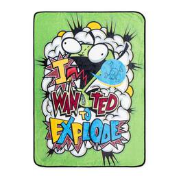 Silver Buffalo - Invader Zim GIR "I Wanted To Explode" Fleece Throw Blanket | 45 x 60 Inches - Multi-Colored