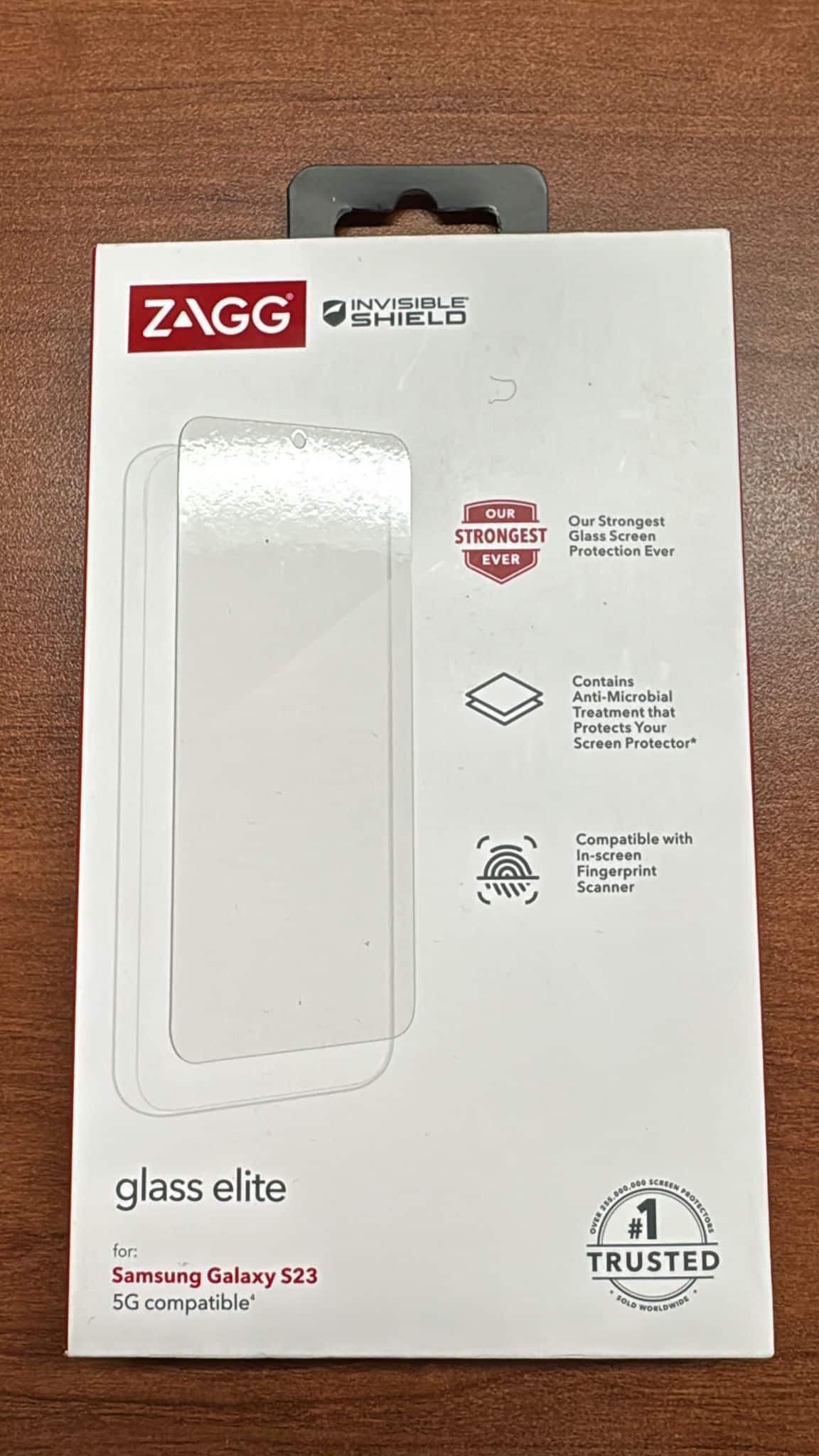 ZAGG - Invisible Shield Glass Elite Biometric Screen Protector for Samsung Galaxy S23 - clear