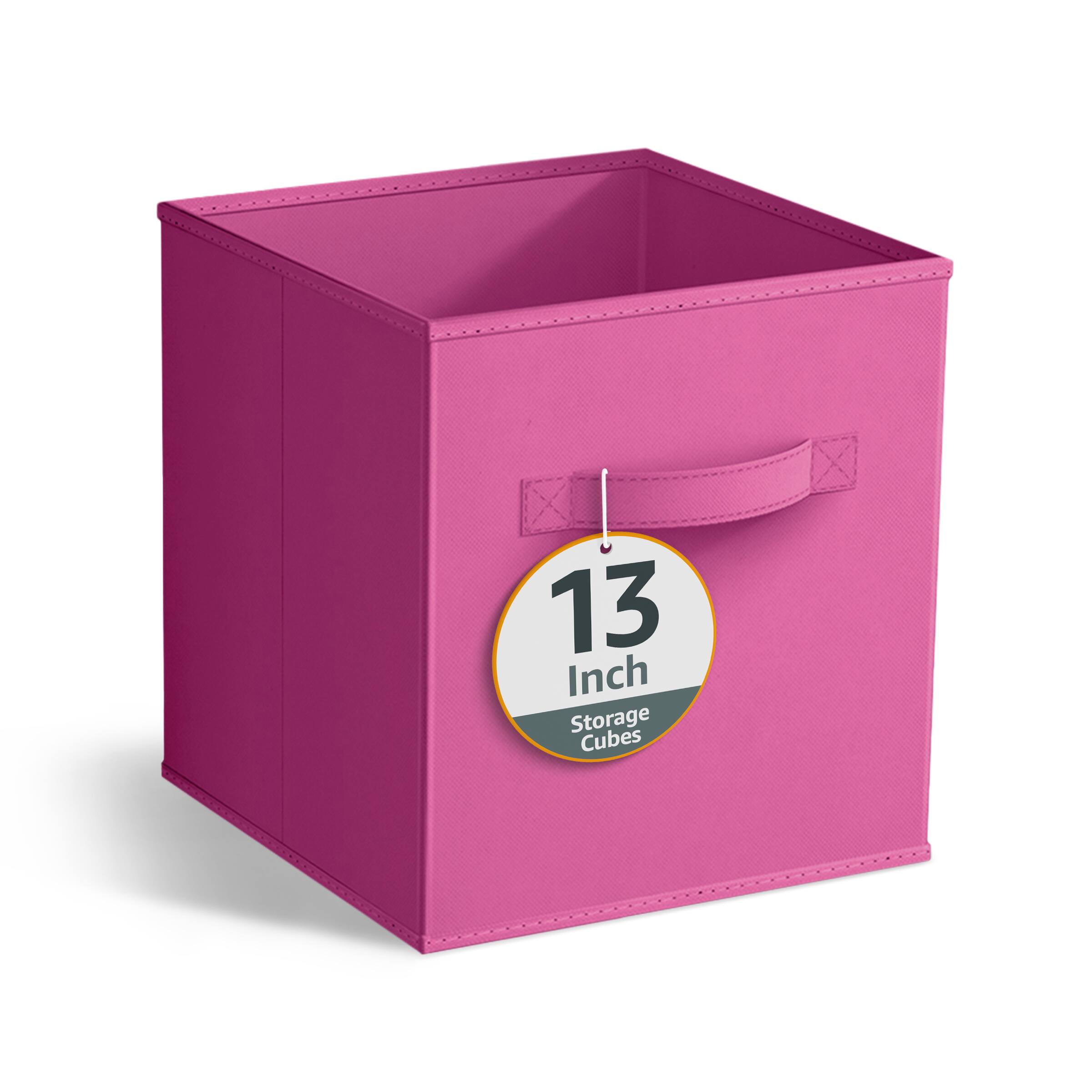 Sorbus - Large 13-Inch Foldable Storage Bin for Home, Bathroom and More, 1-Piece Cube Basket Organizer - Pink price history on PriceWatchPro