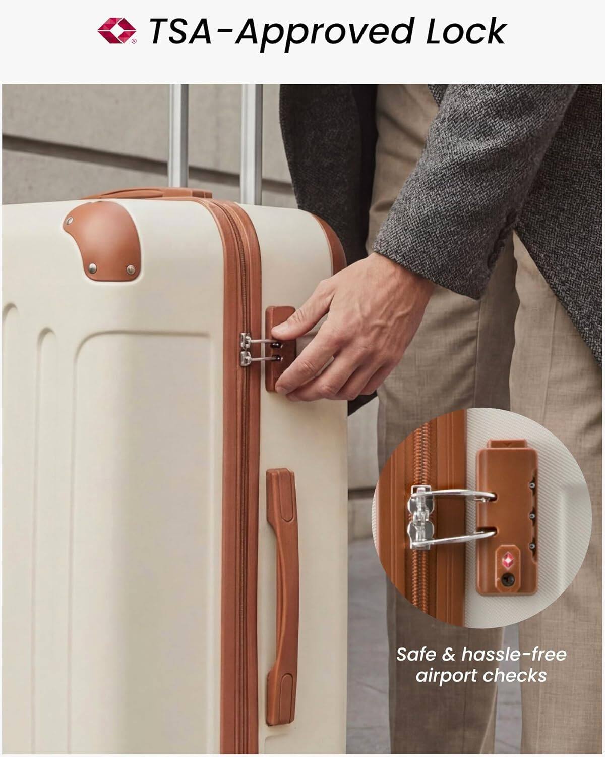 TSA-Approved Lock

Safe & hassle-free airport checks