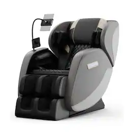 Boyel Living - Full Body Zero Gravity Massage Chair with 6-Roller Massage Heat Air Compression Foot Rollers Bluetooth - Black