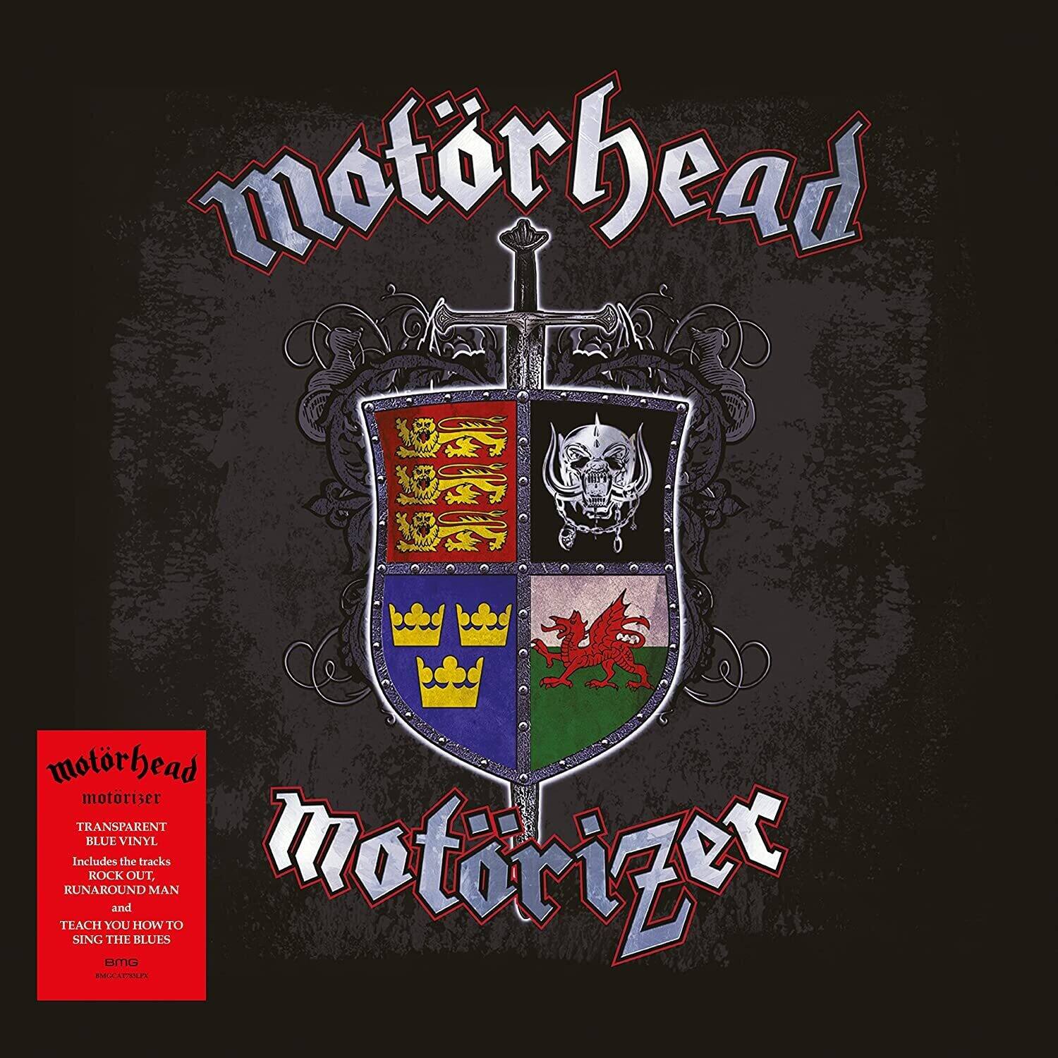 motorhead motorhead motorizer TR.  
TRANSPARENT BLUE VINYL  
Includes the tracks ROCK OUT, motorizer KUNAROUND MAN and TEACH YOU HOW TO SING THE BLUES  

motorhead  
TRANSPARENT BLUE VINYL  
Includes the tracks  
ROCK OUT  
RUNAROUND MAN  
and  
TEACH YOU HOW TO SING THE BLUES  
BMG  
BMG CLASSICS