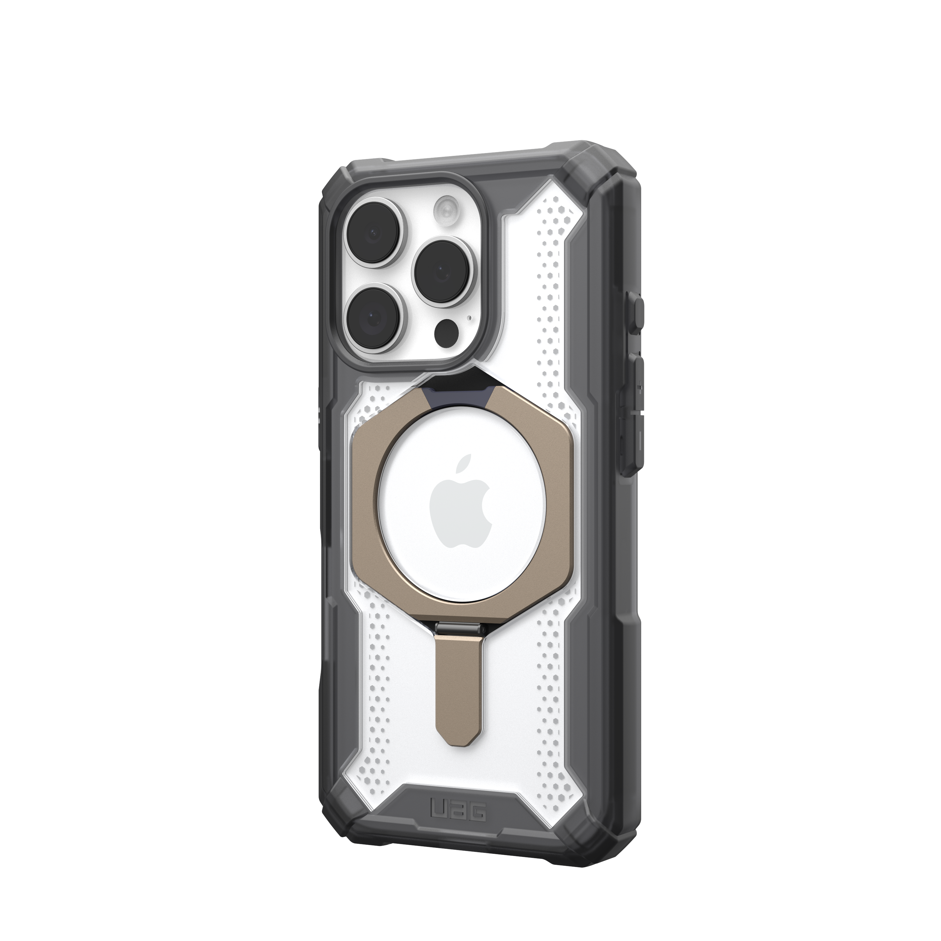 Alt View 3. UAG - Plasma XTE Series Case with Magsafe for Apple iPhone 16 Pro - Ash/Titanium.