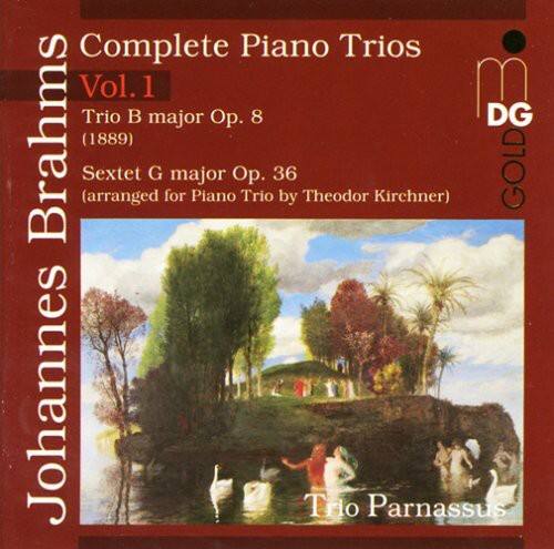 Johannes Brahms  
Complete Piano Trios Vol. 1  
Trio B major Op. 8 (1889)  
Sextet G major Op. 36 (arranged for Piano Trio by Theodor Kirchner)  
Trio Parnassus  
DG GOLD