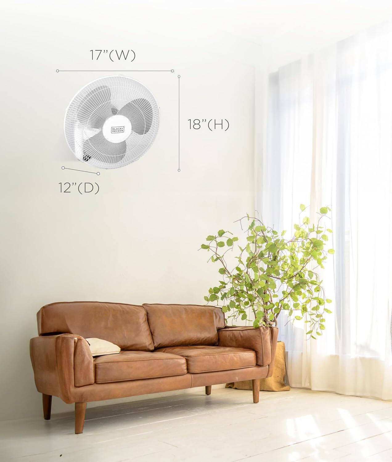 17" (W) 18" (H) 12"(D)