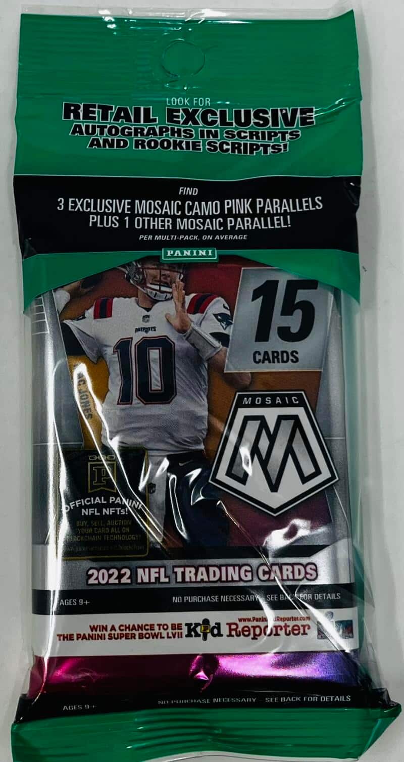 2022 Panini Mosaic Football Retail Exclusive Pack price history on PriceWatchPro