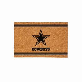 Evergreen Enterprises - Dallas Cowboys 24" x 36" Outdoor Monochrome Team Logo Coir Mat - Brown