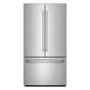 Front. Maytag - Maytag - Maytag 31 Cu. Ft. XL Capacity French Door Bottom Mount Refrigerator with Ice + Water - Fingerprint-Resistant Stainless Finish.