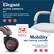 Elegant SLOPED ARMRESTS: Sturdy, sloped armrests topped with plush padding offer ultimate comfort and support. ENDORSED BY ACA, the American Chiropractic Association.
MOBILITY: 360 SWIVEL CASTERS: Easily glide over most carpeted surfaces.