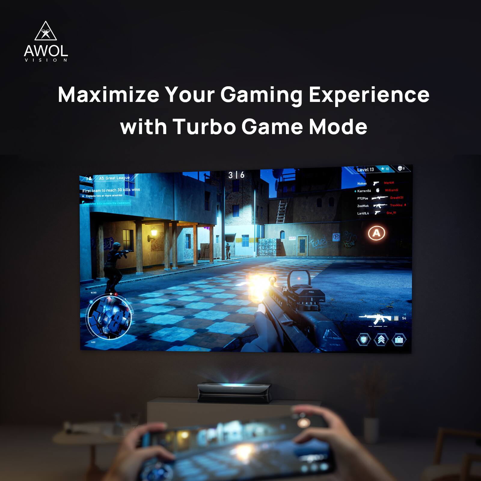 AWOL VISION Maximize Your Gaming Experience with Turbo Game Mode a5 Area League - 316 3 6 Lavel d - -. * - Mate Fiaticam  reach 20 a ains - - - - -.. - -  - - narrenta iate Fuattan waan Ban tractsa LaSL irL | | - 1 Fae A - Dae -  A