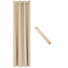 Sunnydaze - Room Darkening Curtain Panel - 52 in x 108 in - Beige