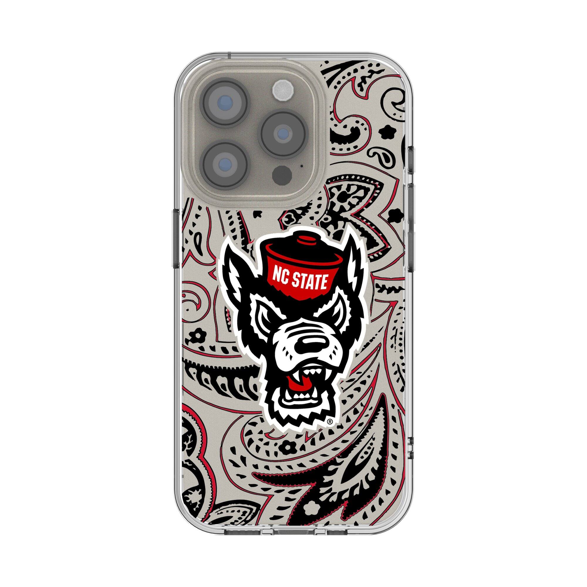 Front. Keyscaper - NC State Wolfpack iPhone Clear Case - 16 Plus - Multicolor.