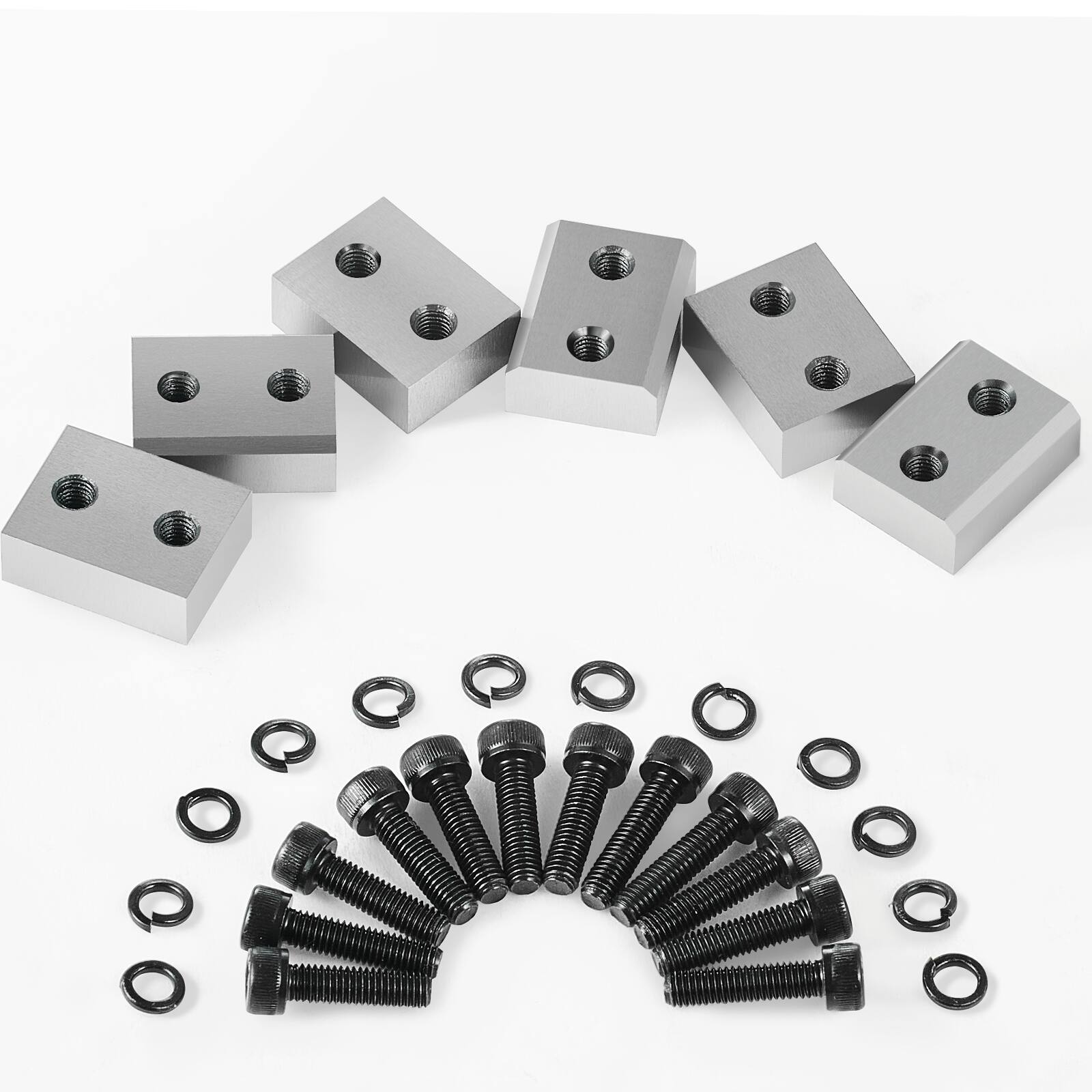 Alt View 5. VEVOR - Electric Rebar Cutter Blade, 6 PCS 25mm(1 inch) Cutting Diameter, HRC58-60 Hard Hydraulic Rebar Blade - Silver.