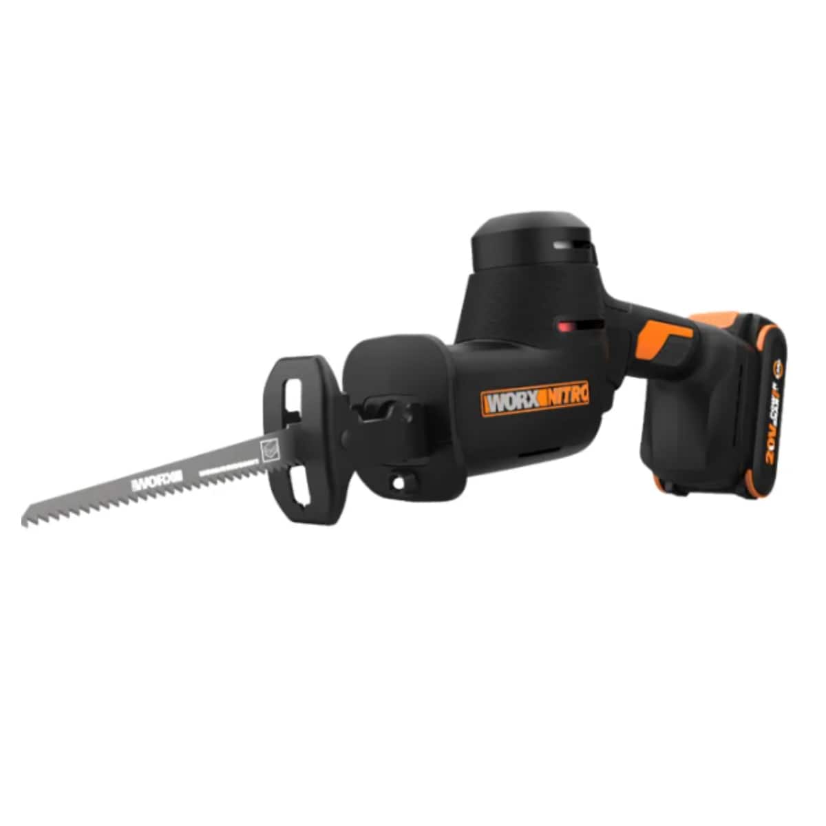 WORX - Nitro WX501L 20V Brushless Cordless Compact Reciprocating Saw - Black - Front_Zoom