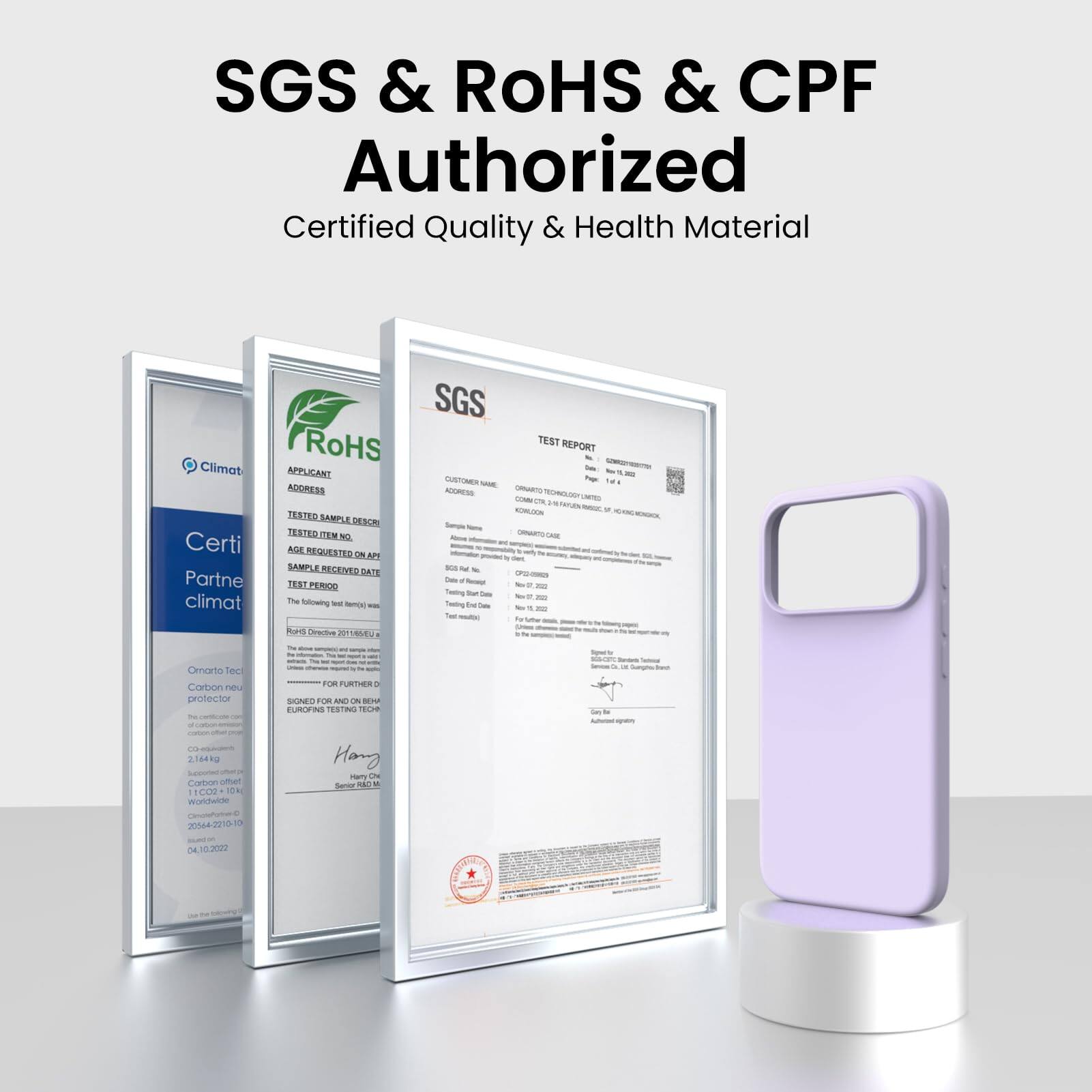 SGS & RoHS & CPF Authorized  
Certified Quality & Health Material  

SGS  
RoHS  
Climat  

Certified Partner  
Climat  

TEST REPORT  
APPLICANT  
ADDRESS  
TESTED SAMPLE DESCRIPTION  
TESTED ITEM NO.  
AGE REQUESTED ON APPLICANT  
TEST PERIOD  
SAMPLE RECEIVED DATE  
TESTING DATE  

The following - tc SGS TEST REPORT - CUSTOMER ROOREAN - - - a - - - Teeing Tu - - - A Diective an 18 Cnorio Tec Carlon neu pofector FOR PURTIER - SONO FOR I - E n TESTING T - 2.164 - N Cortnm cmann 1002 10 abiebicin Hong IMT N Serie - - 20164-2210 1 O 102020  

SGS  
RoHS  
Climat  

Certified Partner  
Climat  

TEST REPORT  
APPLICANT  
ADDRESS  
TESTED SAMPLE DESCRIPTION  
TESTED ITEM NO.  
AGE REQUESTED ON APPLICANT  
TEST PERIOD  
SAMPLE RECEIVED DATE  
TESTING DATE  

The following - tc SGS TEST REPORT - CUSTOM