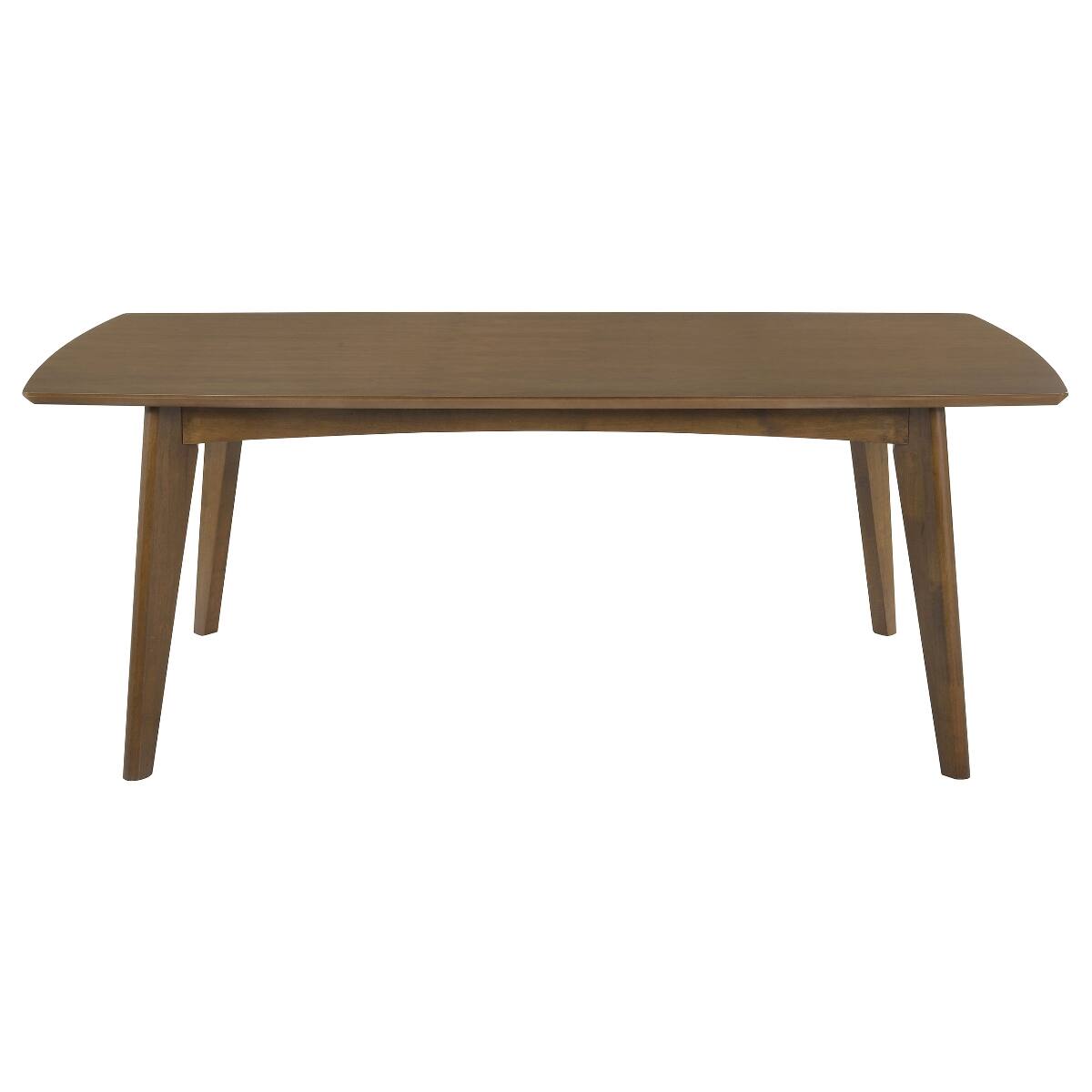 Angle. Loheer - Loheer Dark Walnut Dining Table, Mid Century Modern Rectangular Wood Table for Six - Dark Walnut.